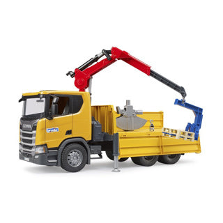 Bruder Scania Super 560R Bau-LKW mit Krähe