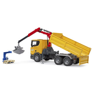 Bruder Scania Super 560R Bau-LKW mit Krähe