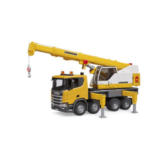BRUDER SCANIA Super 560r Truck mit Liebherr Hijskra