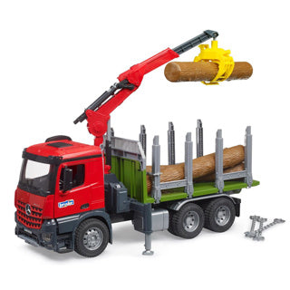 BRUDER MB AROCS WOLD TRACK mit Ladungskran und Grabper
