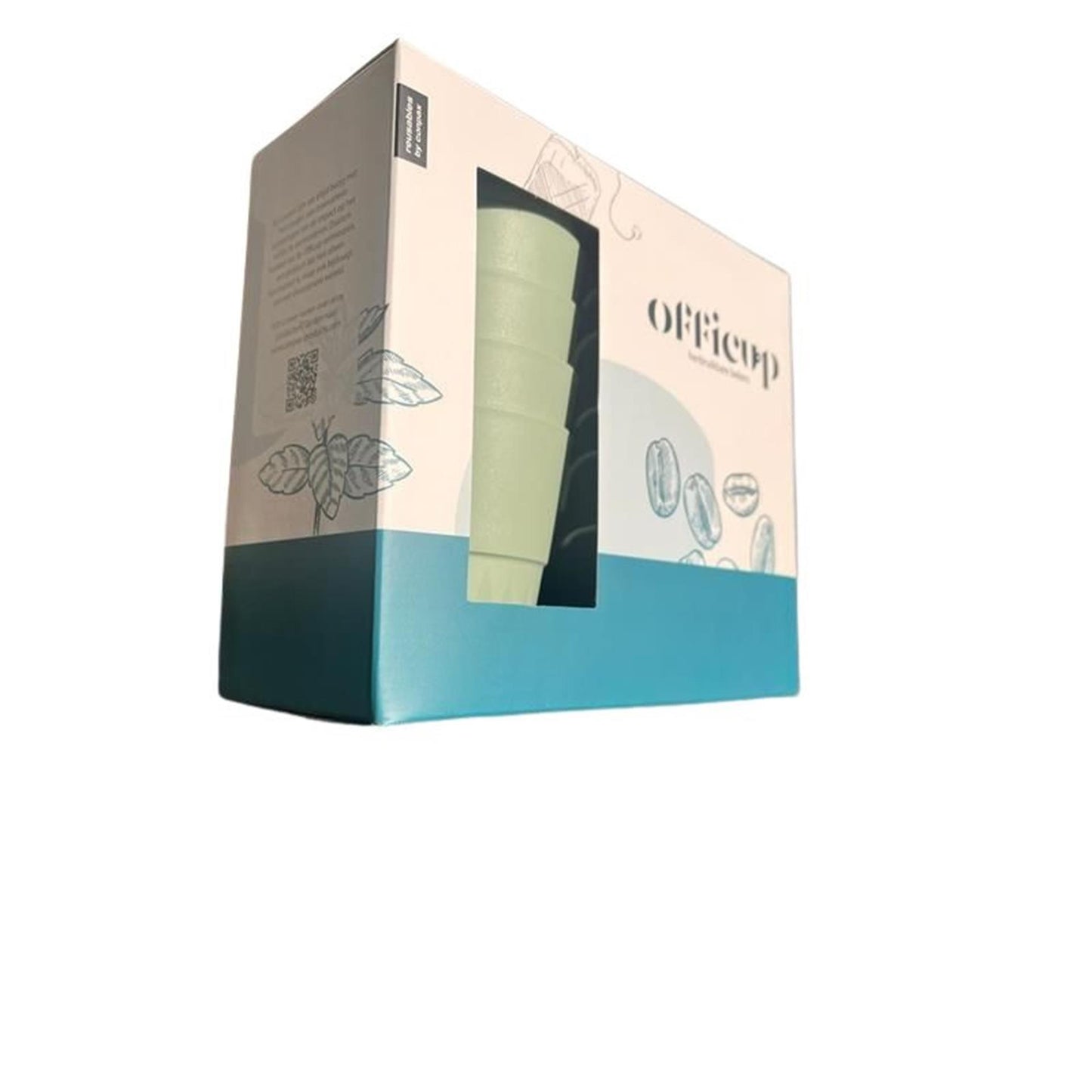 Papstar Officup-Becher 180ml grün, 10er-Set