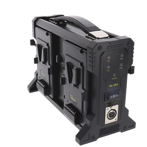 Rolux-Batterieladegerät RL-4Ks für 4 x V-Mount-Akku