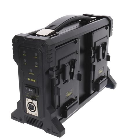 Rolux-Batterieladegerät RL-4Ks für 4 x V-Mount-Akku