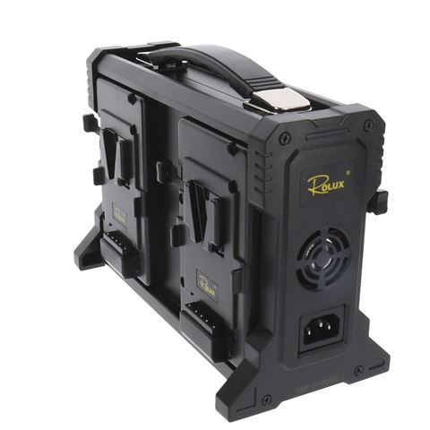 Rolux-Batterieladegerät RL-4Ks für 4 x V-Mount-Akku