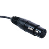 Rolux 4-poliger XLR-Buchsenstecker mit männlichem D-Tap RL-C3
