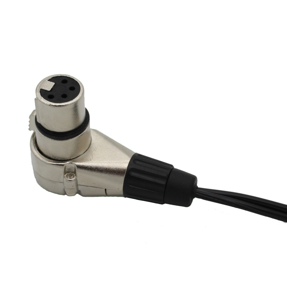 Rolux 4-polige XLR-Buchse mit männlichem D-Tap RL-C5