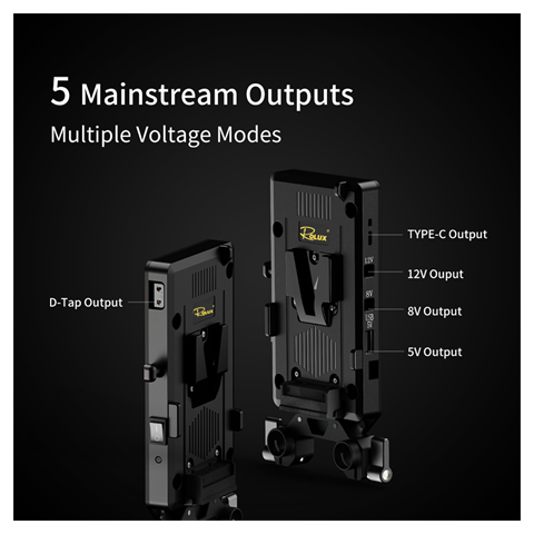 Rolux V-Mount Batterieplatte RL-VP1