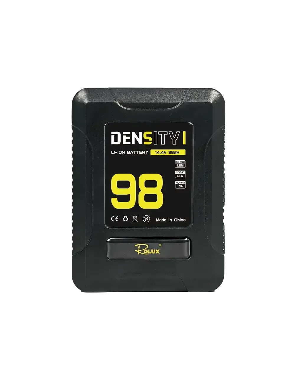 Rolux V-Mount-Akkudichte: 98 Wh, 14,8 V, 6800 mAh