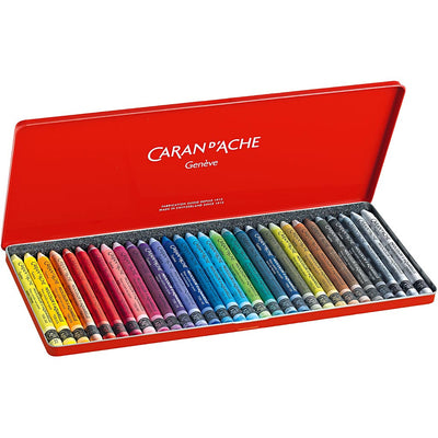 Caran Dache Caran d'Ache Neocolor II, L: 10 cm, Stärke 8,5 mm, verschiedene Farben, 30 Stück 1 Box