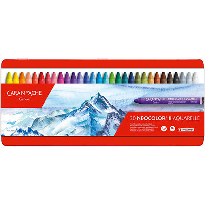 Caran Dache Caran d'Ache Neocolor II, L: 10 cm, Stärke 8,5 mm, verschiedene Farben, 30 Stück 1 Box