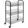 Tomado-Metaltex Tomado-Metaltex Siena Küchenwagen mit Rädern 41x23x63 cm Schwarz