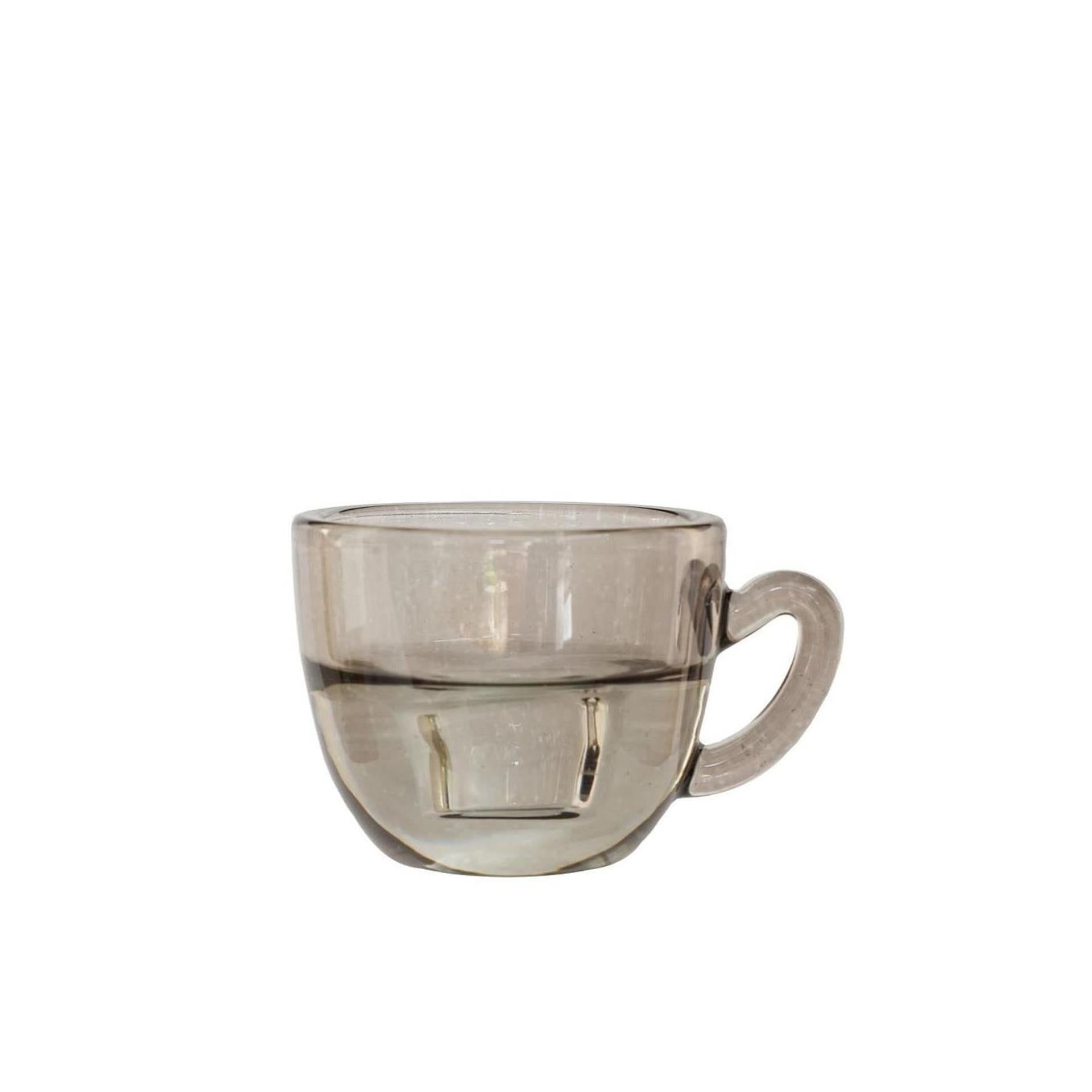 Ideen 4 Jahreszeiten Kerzenhalter Kaffeegrau ø8xh5cm