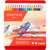 Caran Dache Caran d'Ache Supracolor II Aquarellstifte, L: 17 cm, Mine 3,8 mm, verschiedene Farben, 18 Stück 1 Box