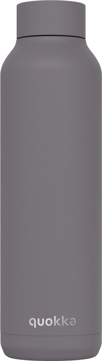 Quokka Trinkflasche Edelstahl massiv grau 630 ml