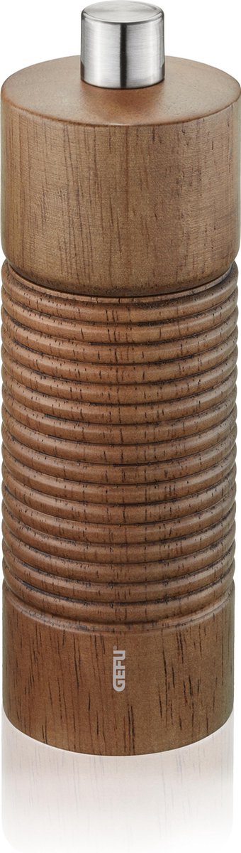 Gefu Salz- und Pfeffermühle Tedoro – 14 cm – Gummiholz – Keramikmahlwerk