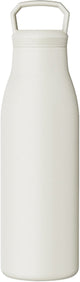 Sans Marque Kozie Thermoskanne ohne Marke 500 ml – Edelstahl – doppelwandig isoliert – cremebeige – auslaufsichere Trinkflasche
