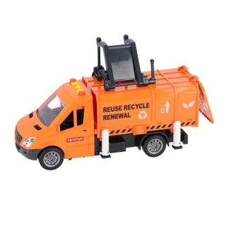 Rapid Wheels Müllwagen mit Licht, Klang und Reibung