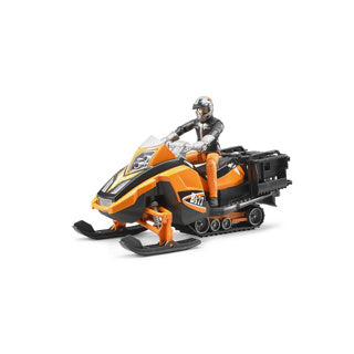 BRUDER BWWORLD SNOWBOBIL mit Treiber und Zubehör