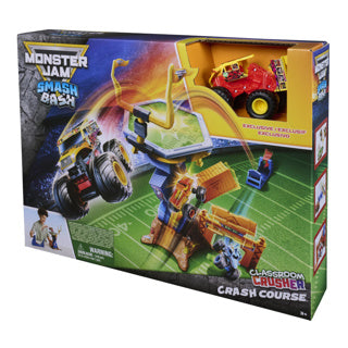 Monster Jam Spin Master Spielzeug-Crashkurs-Set mit Monstertruck 1:64.