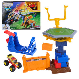 Monster Jam Spin Master Spielzeug-Crashkurs-Set mit Monstertruck 1:64.