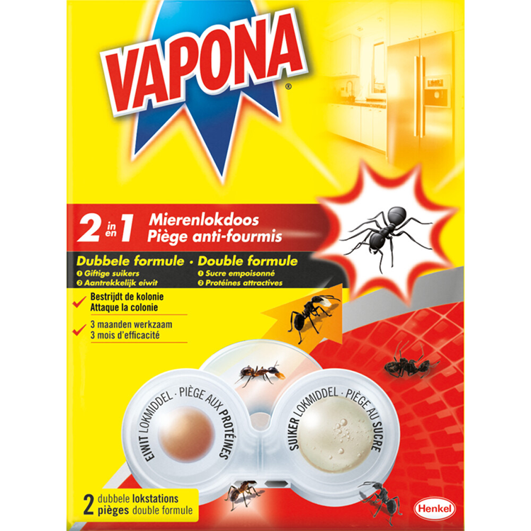 Vapona 1069957 - 2in1 Ameisenköderbox doppelt | 10 Stück