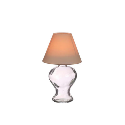 Ideen 4 Jahreszeiten Glaslampe Teelichthalter beige