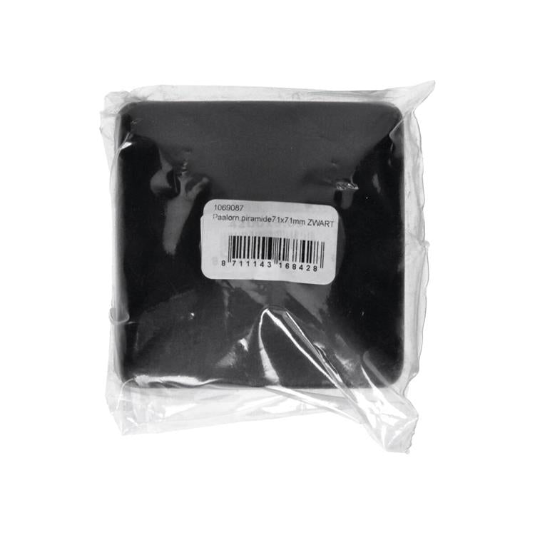 Mack 1069087 - Pfostenverzierung Pyramide schwarz 71 mm | 10 Stück