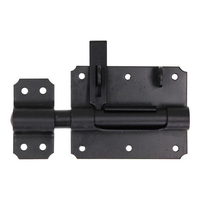 Mack 1069135 - Vorhängeschlossriegel schwarz 100 mm | 5 Stück