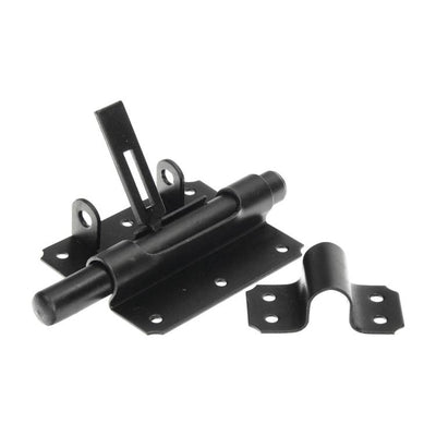Mack 1069135 - Vorhängeschlossriegel schwarz 100 mm | 5 Stück