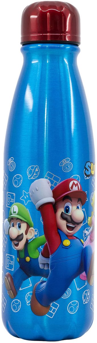 Super Mario Trinkflasche Aluminium Super Mario, 600 ml