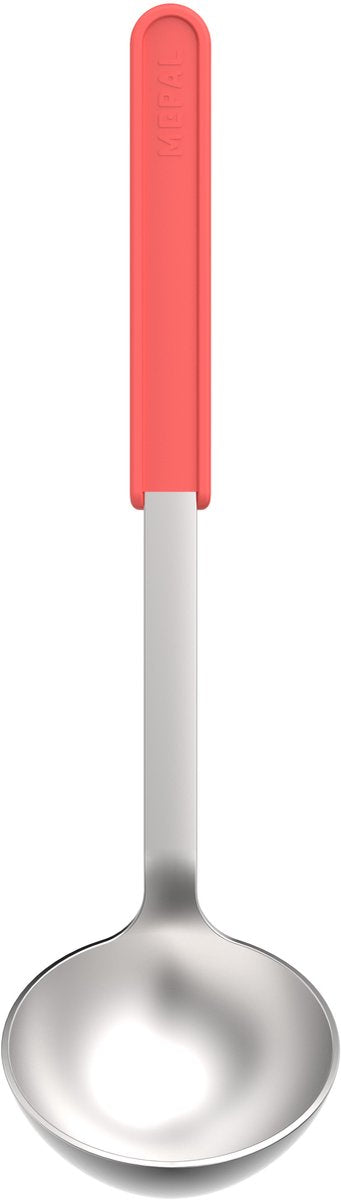 Mepal Suppenlöffel Edelstahl Chef It – 32 cm – Servierlöffel – liegt gut in der Hand – spülmaschinenfest – Küchenutensilien – Koralle