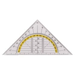Geodreieck aus Polystyrol 16cm 45 Grad