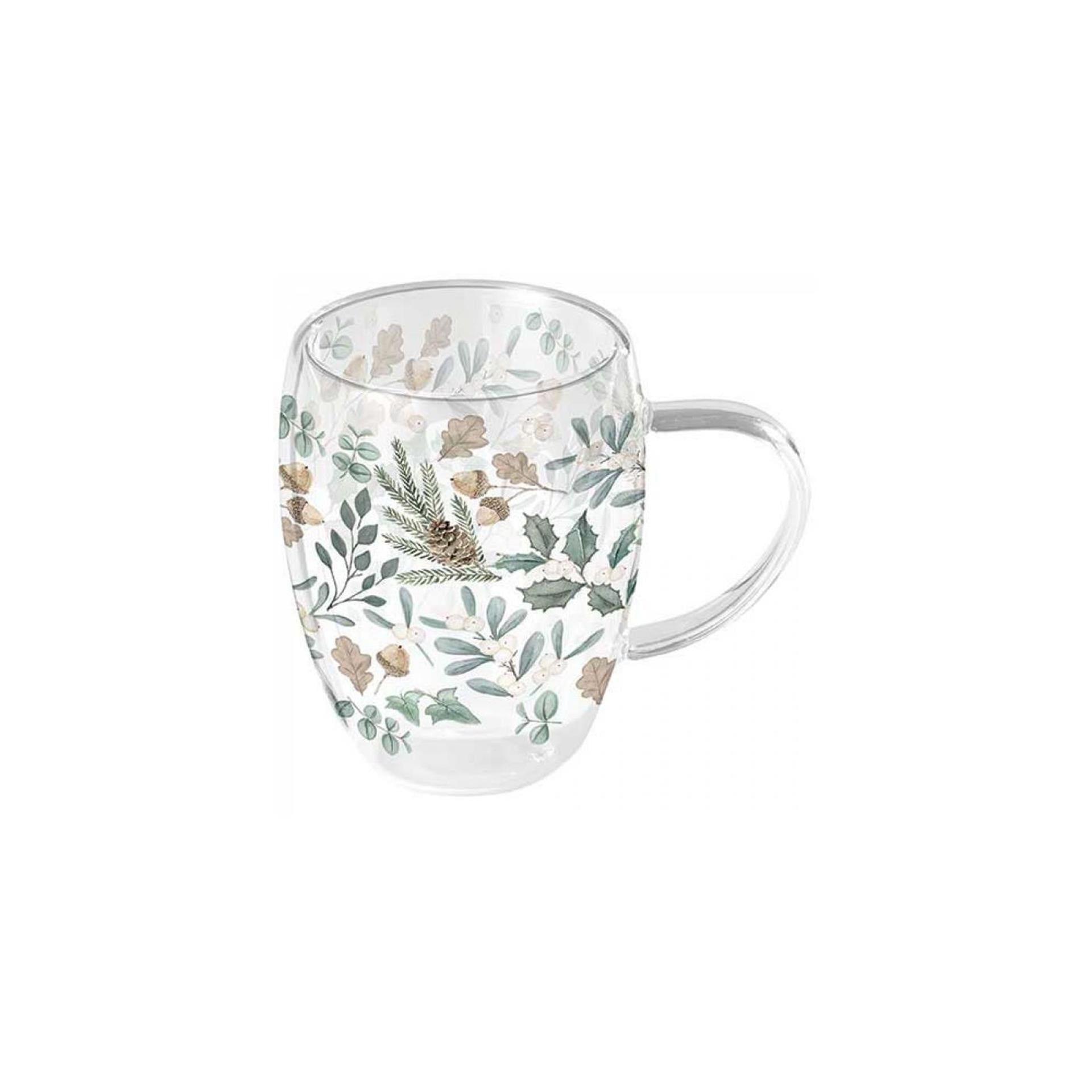Ambiente Glas 350ml Blätter