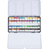 Creativ Company Art Aquarellfarbe, ½ Näpfchen, Größe 10x15x20 mm, Standardfarben, 48 Farben 1 Box