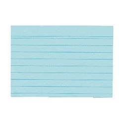 Abi-Karteikarten Herlitz A6 175 g/m² blau liniert 100 Stück