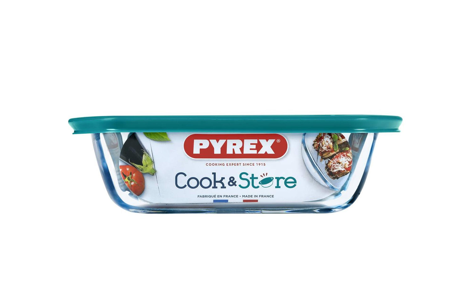 Pyrex Cook Store 1,2L -Gericht mit Deckeldeckel