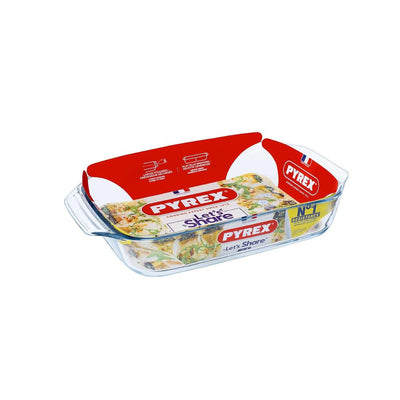 Pyrex-Auflaufform 39x25cm 3,8l Glas