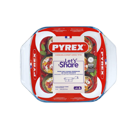 Pyrex unwiderstehlicher Backform 2,4 l Quadrat