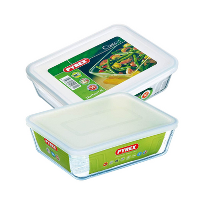 Pyrex Cook Freeze Backdiere Rechteck Set von 2 22 x 17 und 24 x19 cm