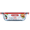 Pyrex-Schüssel mit Deckel 1l 20x17x6cm