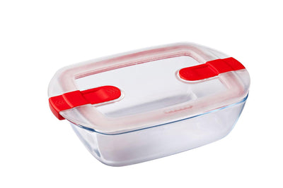 Pyrex-Schüssel mit Deckel 1,1l 23x15x6cm