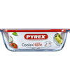 Pyrex-Schüssel mit Deckel 2,5l 28x20x8cm