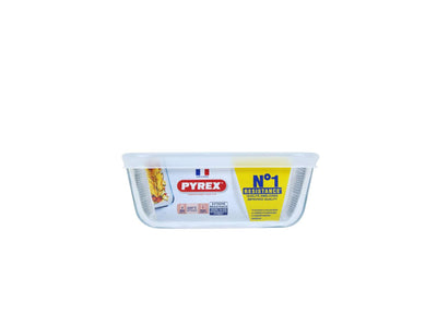 Pyrex -Pyrex -Koch- und Gefrierofenschale 15x15 cm Borosilikatglas