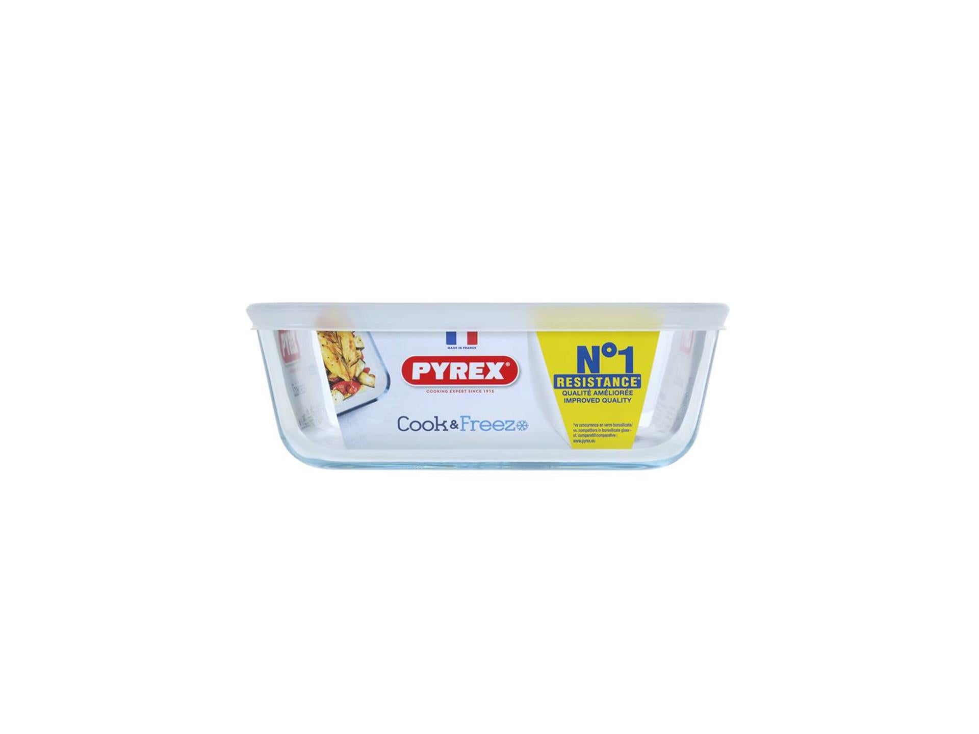 Pyrex-Schüssel mit Deckel 2l 20x22cm
