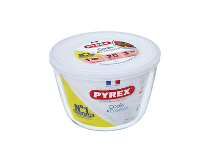 Pyrex Cook Freeze Skala um 1,6 l 16 cm mit Klammerdeckel