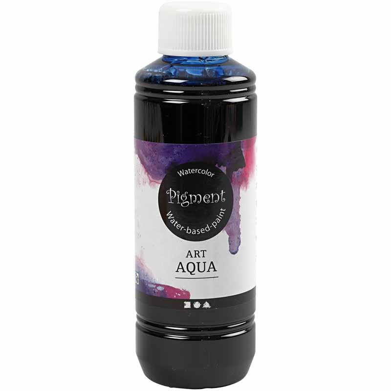 Pigmentierte flüssige Aquarellfarbe, blau, 250 ml 1 Flasche