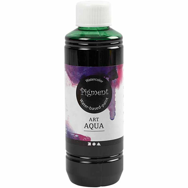 Pigmentierte flüssige Aquarellfarbe, grün, 250 ml 1 Flasche