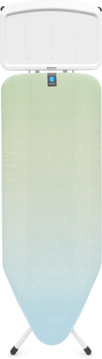 Brabantia Bügelbrett C – für Dampfgenerator – 124 x 45 cm – beruhigendes Meer