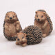 Bauernhofholz-Tierstatue Igel 6cm