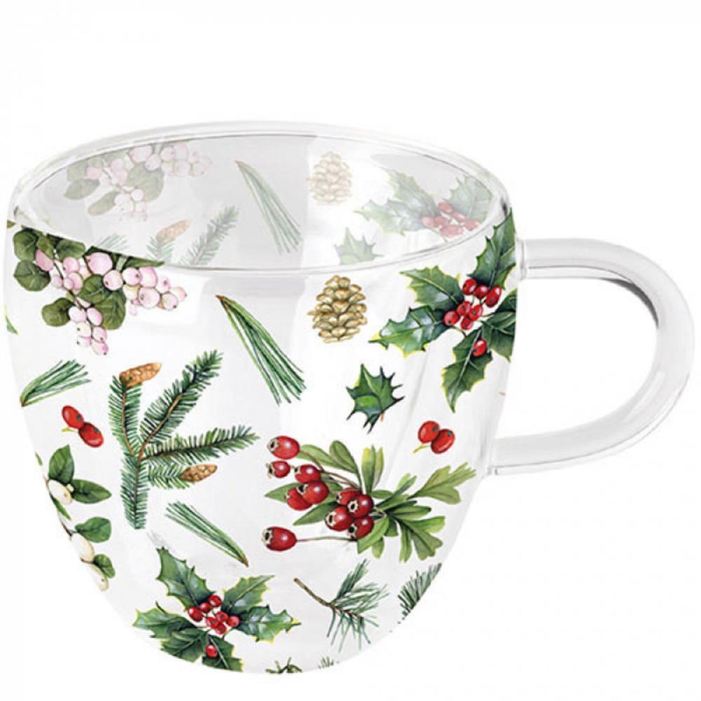 Ambiente Glas Wintergrün 200ml weiß